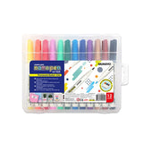 [文教] 名前ペン 油性マーカー 細字 1mm 1セット(12色)