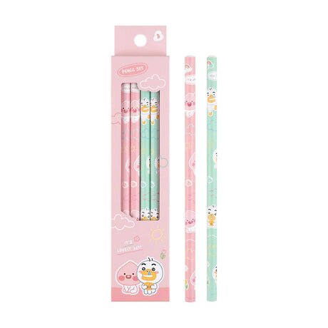 [カカオフレンズ]ラブリー4Pencilセット(B鉛筆) 1セット(4個)
